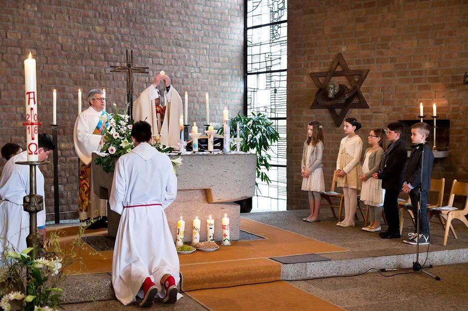 Erstkommunion in St. Johannes Baptist, Wyler, 2017, Wandlung